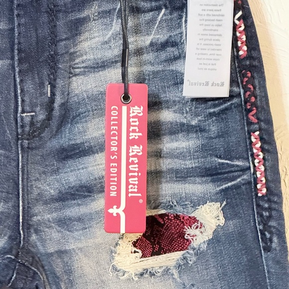 Rock Revival Collector’s Edition #445/825 Carmine Ultra High Rise Skinny Jeans - Picture 13 of 16